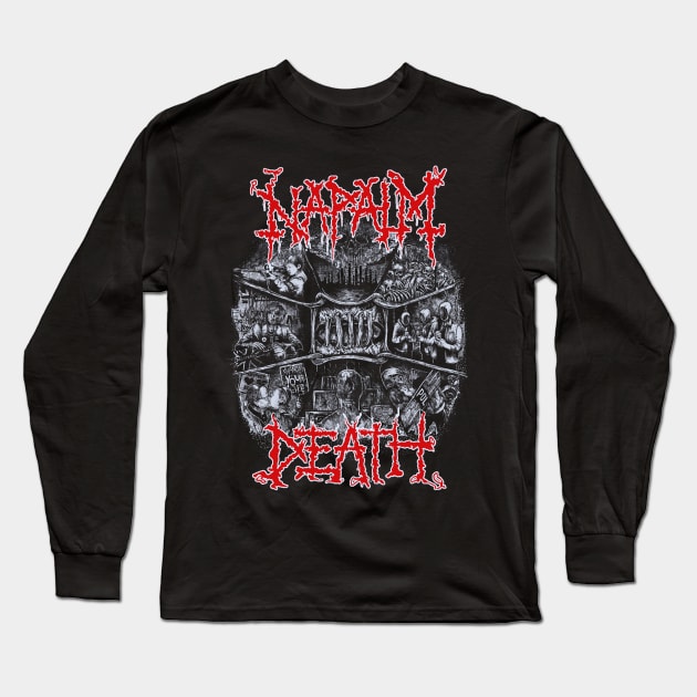 Napalm Death new 6 Long Sleeve T-Shirt by Vidi MusiCartoon